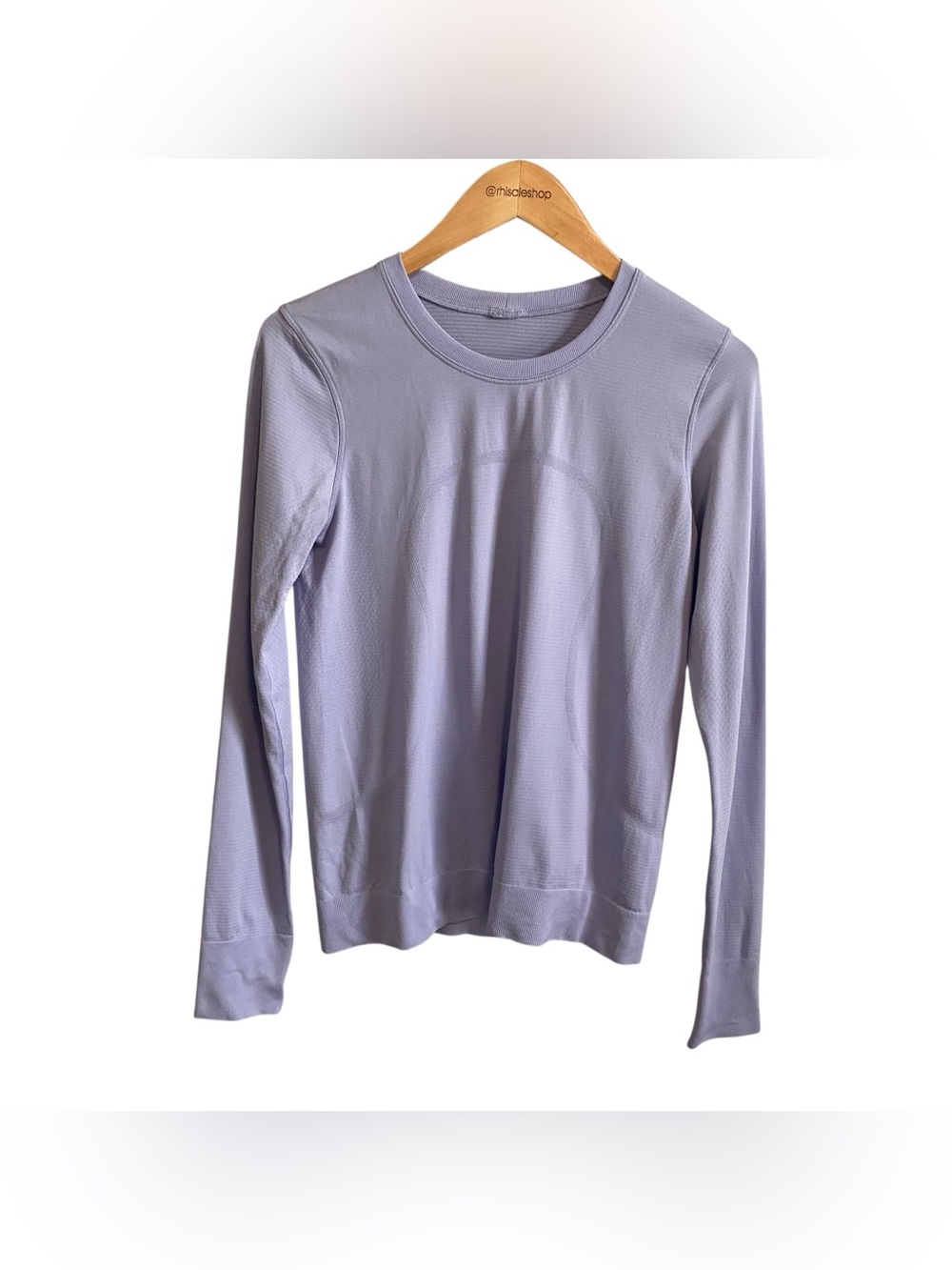 Lululemon Light Purple Crew Neck Long Sleeve Relaxed Fit Swiftly Tee Size 4